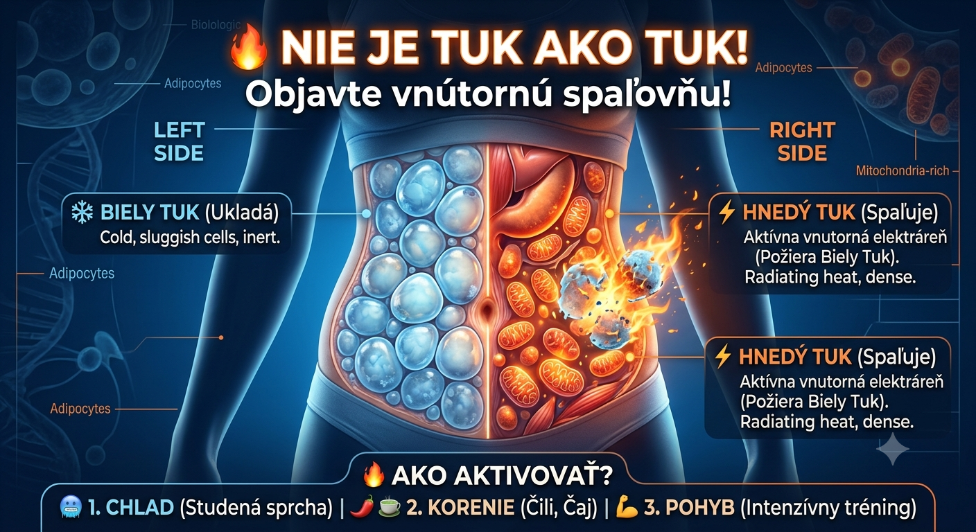 infografika Hnedy a biely tuk